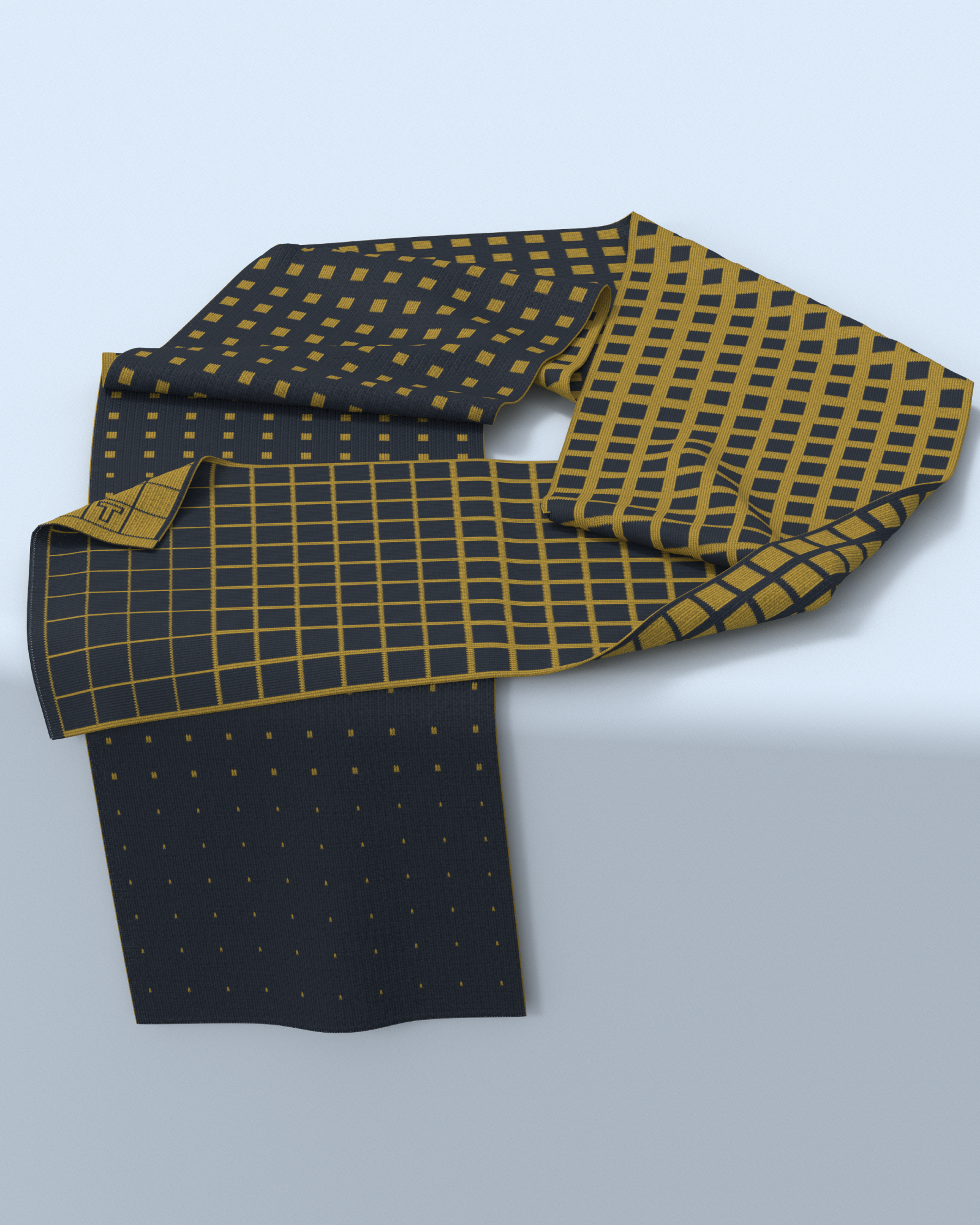 Paradigma Scarf | Navy-Curry