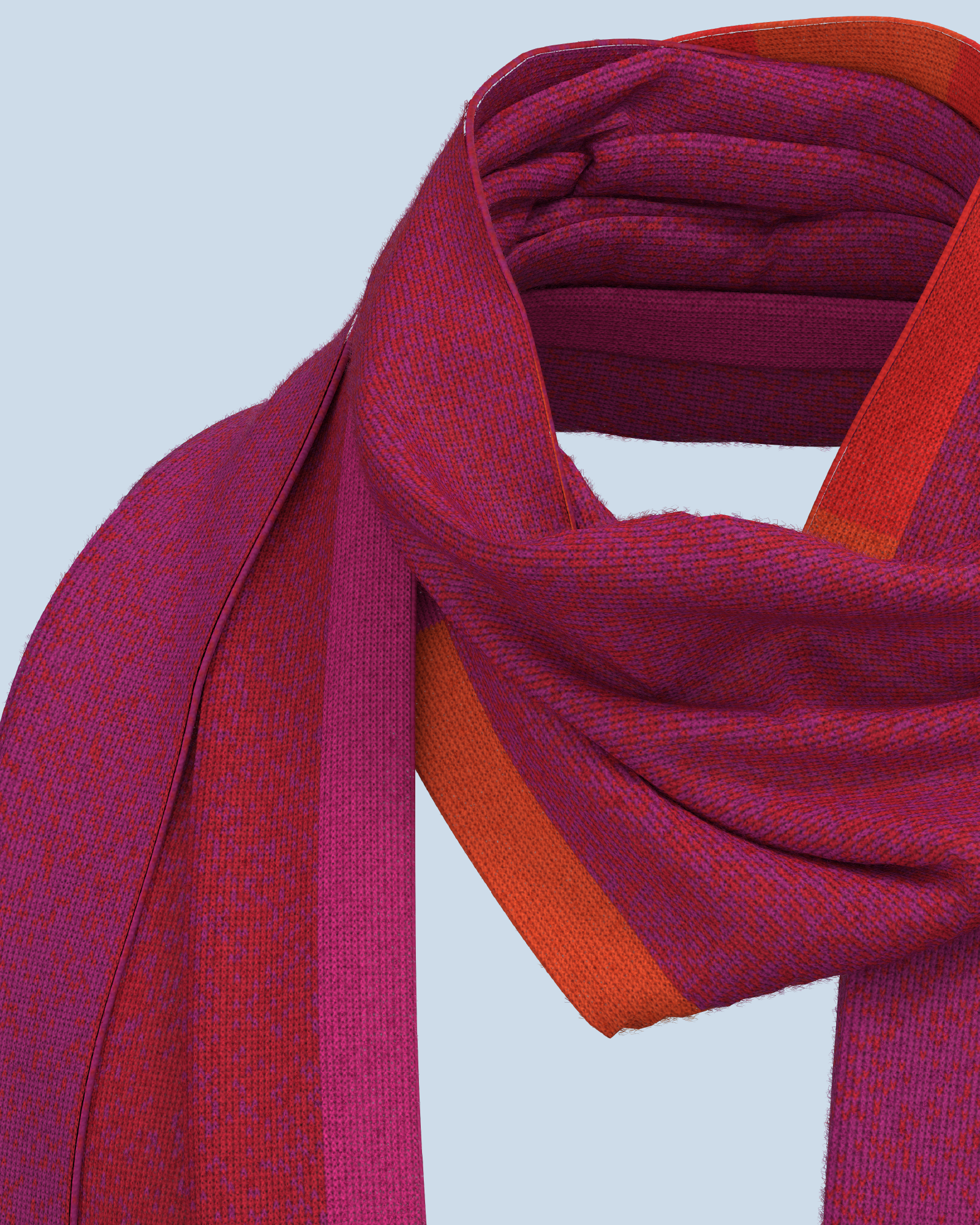 Signal Scarf | Red-Cyclaam-Dark Orange-Orange-Violet-Pink