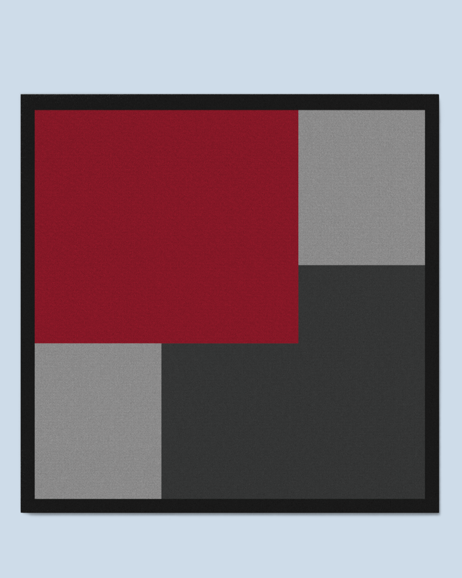 Square Scarf | Red-Antra-Grey-Black