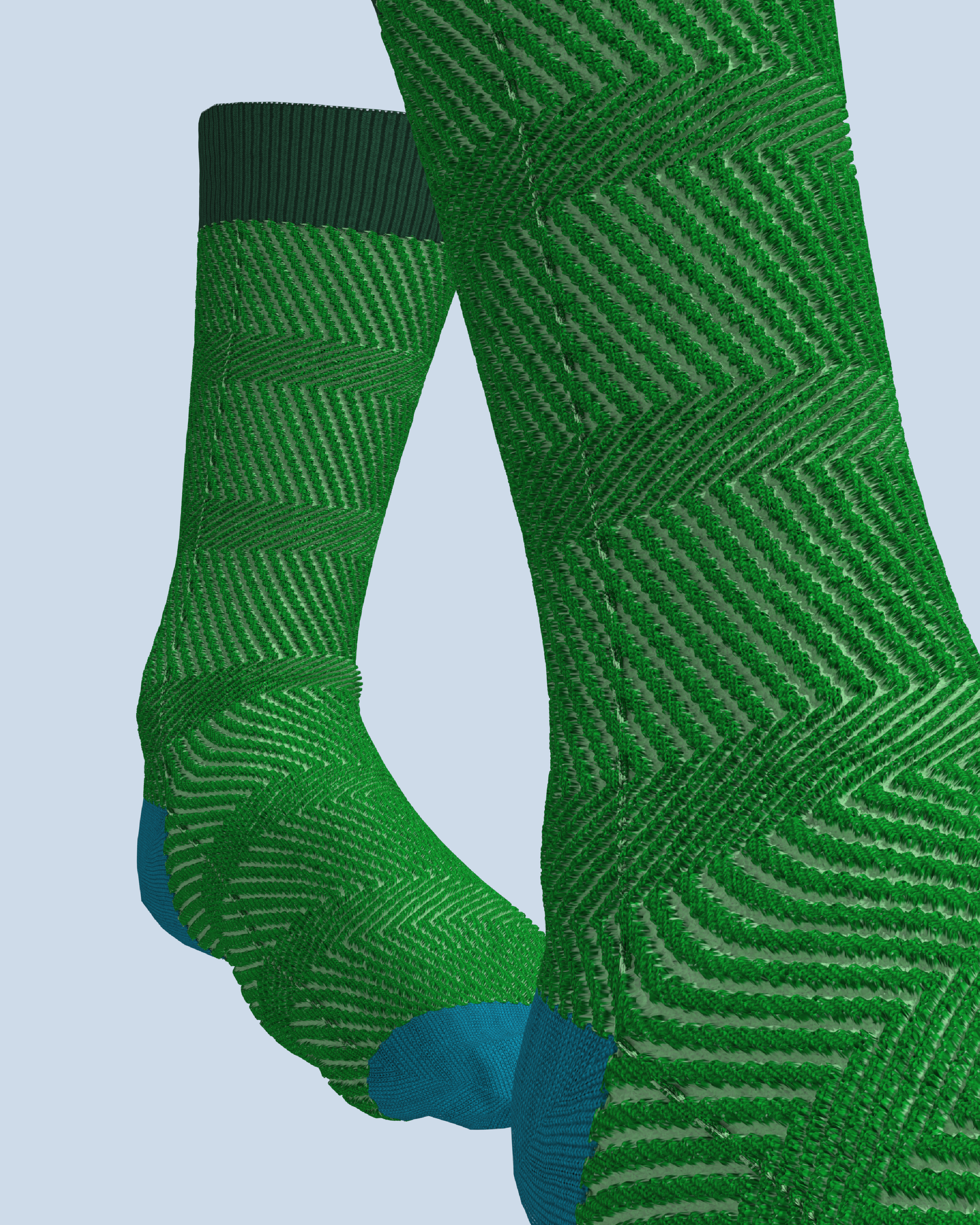 Structure Socks | Dark Green-Black Green-Turquoise