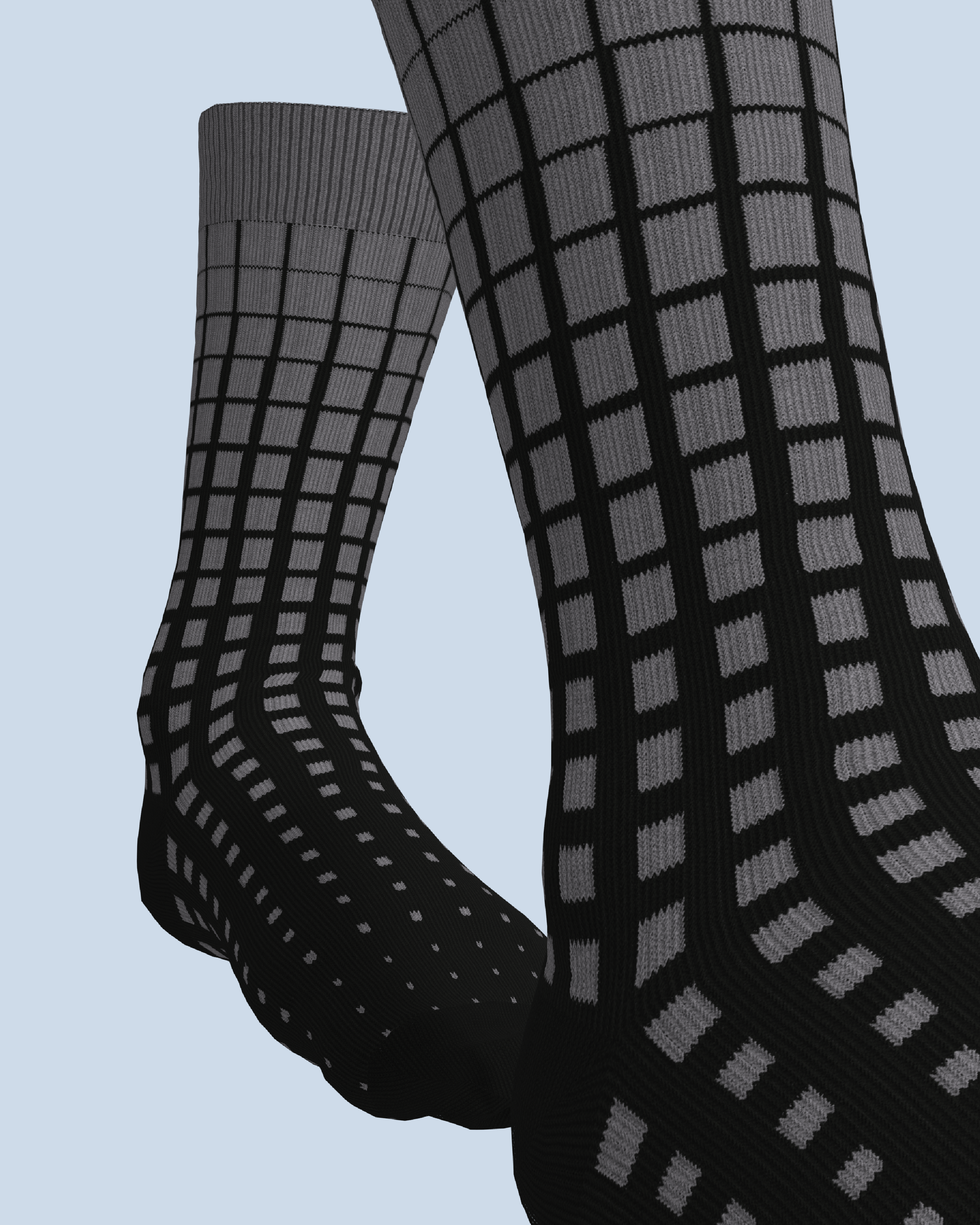 Paradigma Socks | Mid Grey-Black
