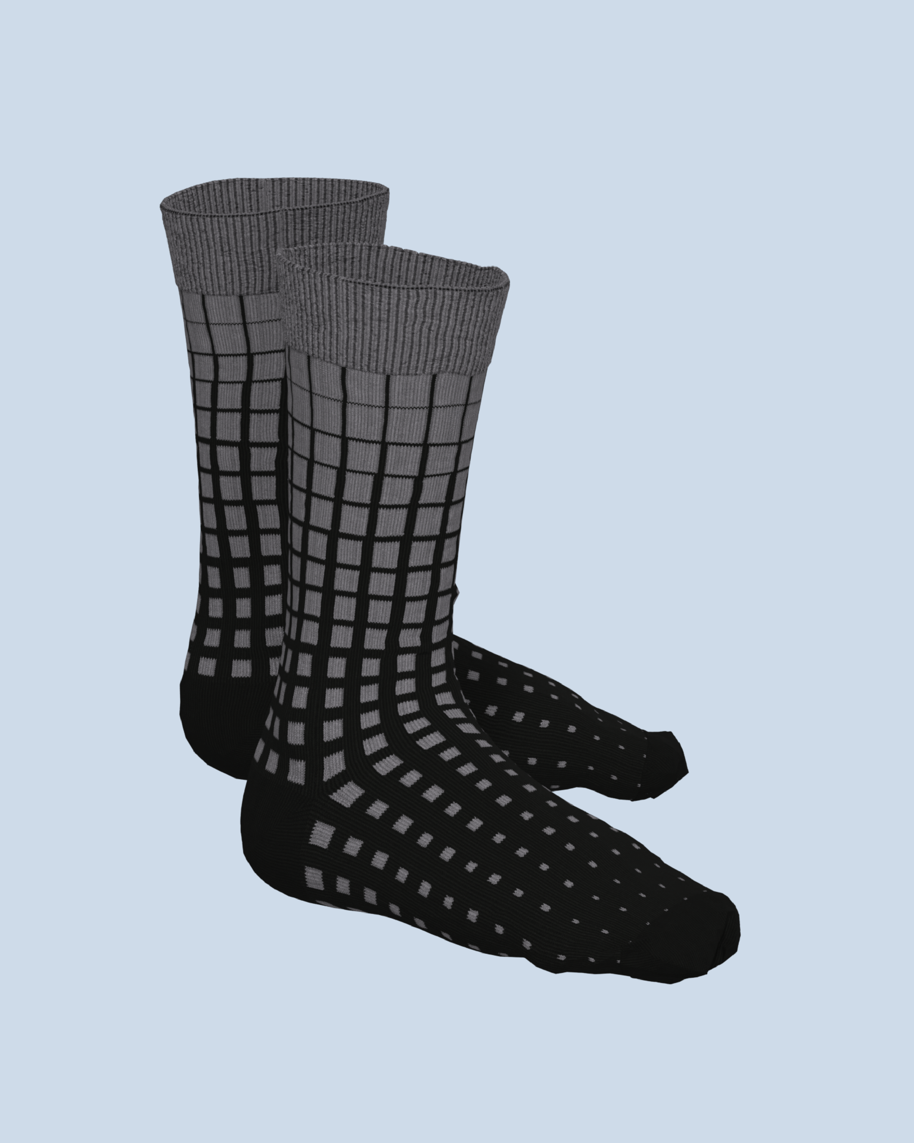 Paradigma Socks | Mid Grey-Black