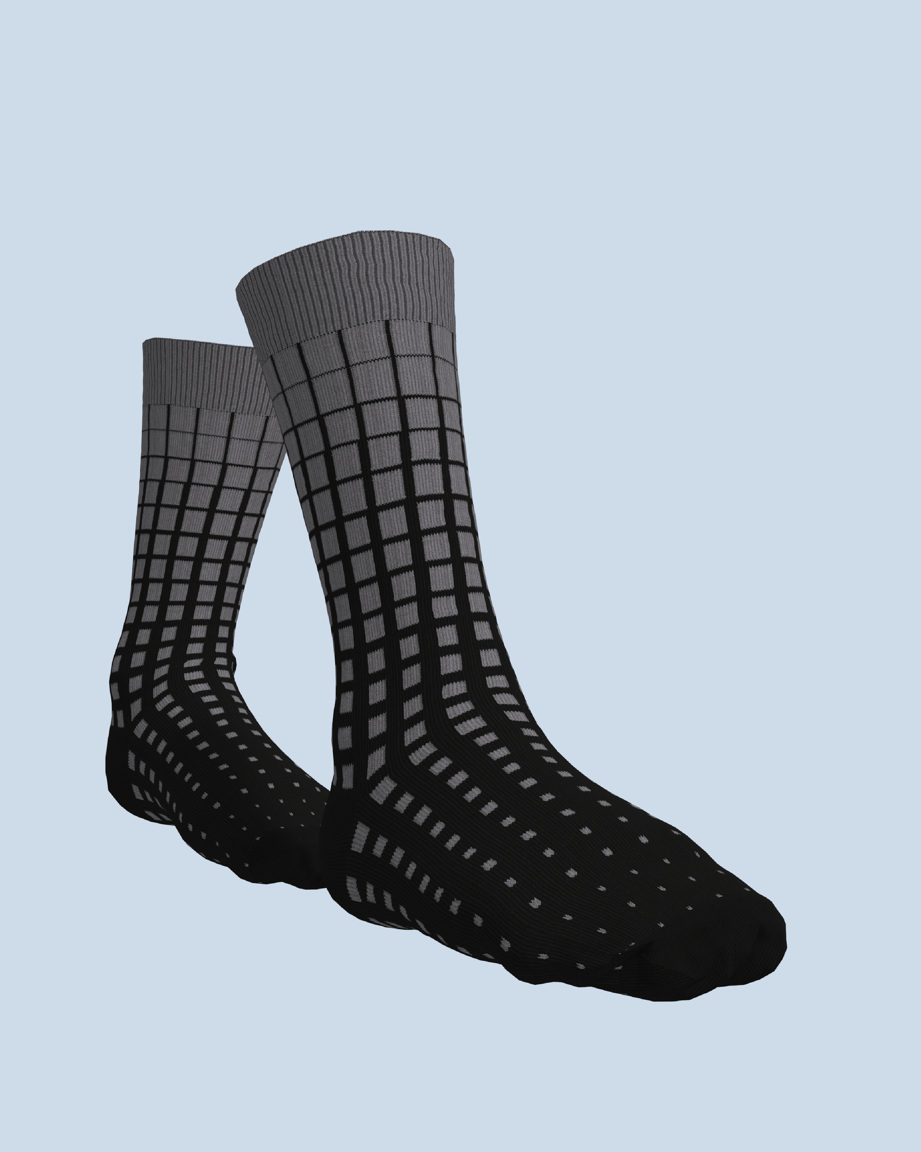 Paradigma Socks | Mid Grey-Black