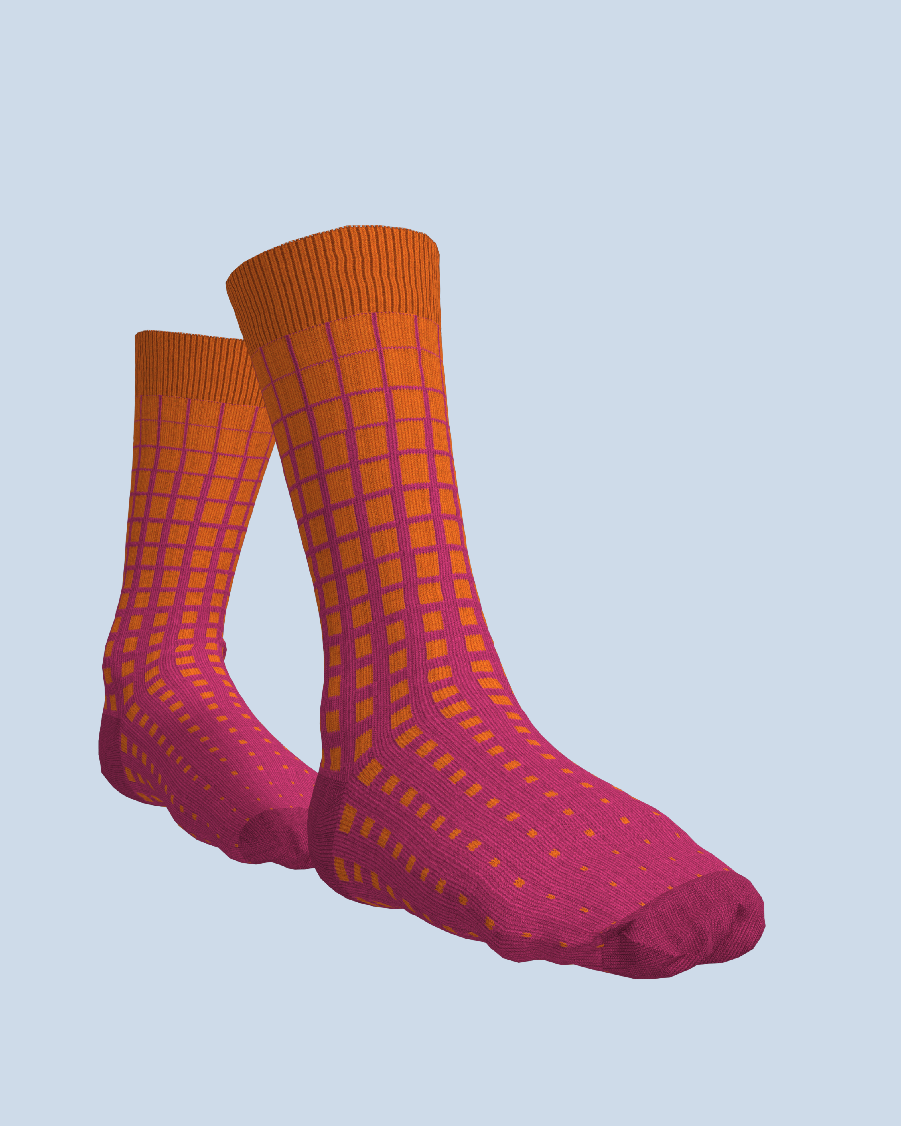 Paradigma Socks | Orange-Pink